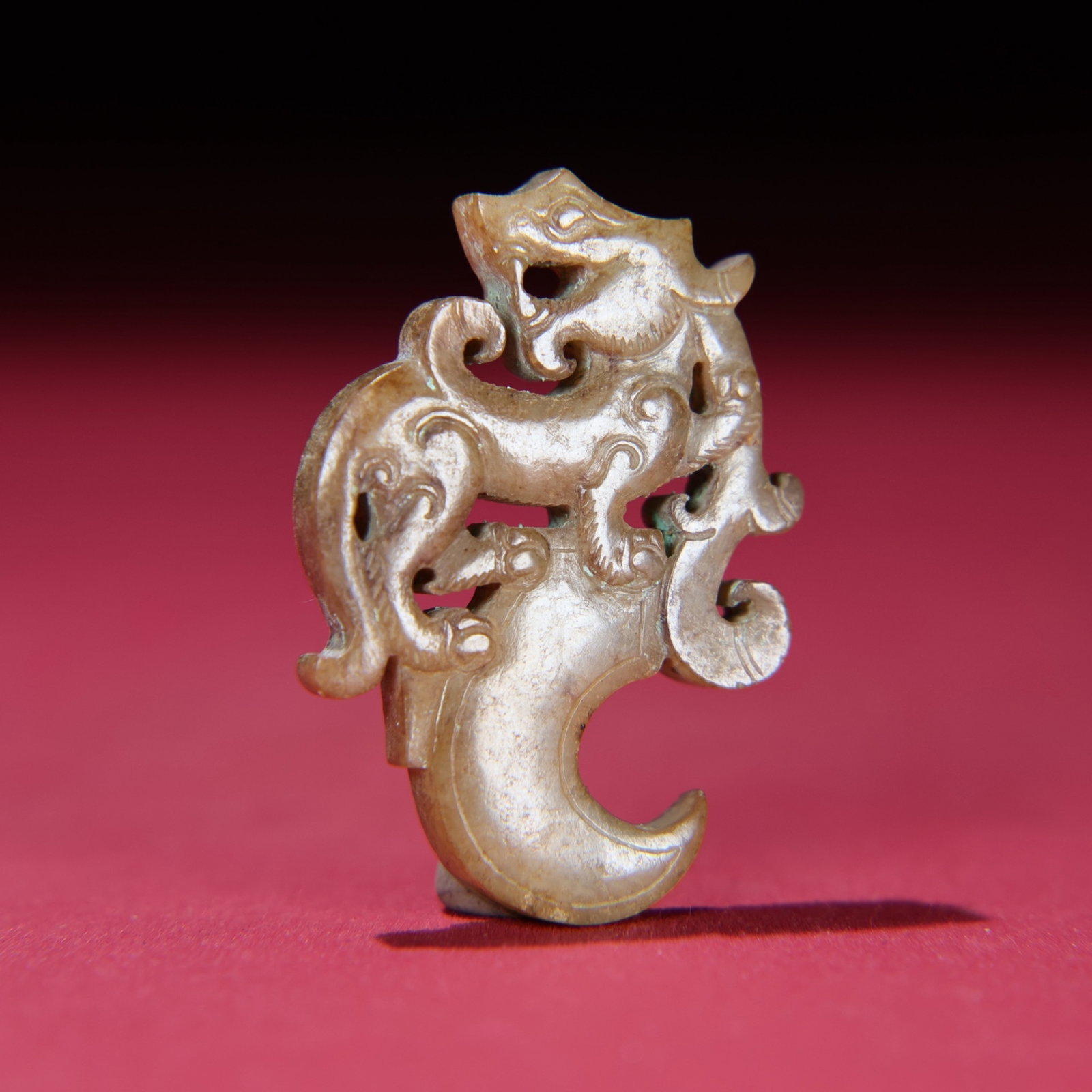 White Jade Dragon Pendant - 6