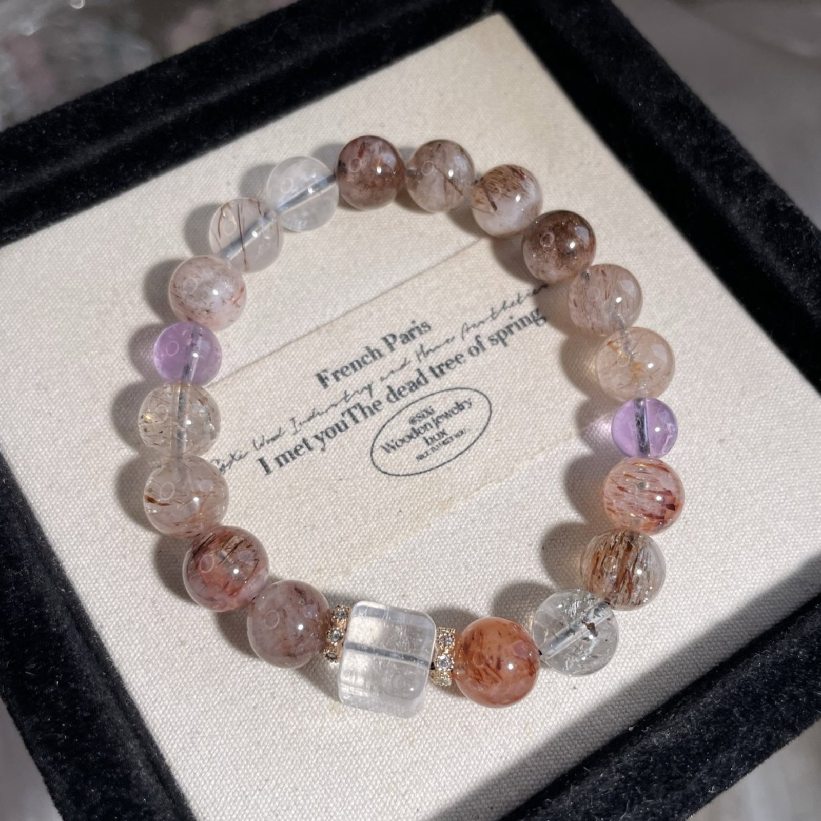 An Exquisite Crystal Bracelet: An Exquisite Crystal Bracelet,Size:0.4in 水晶手串