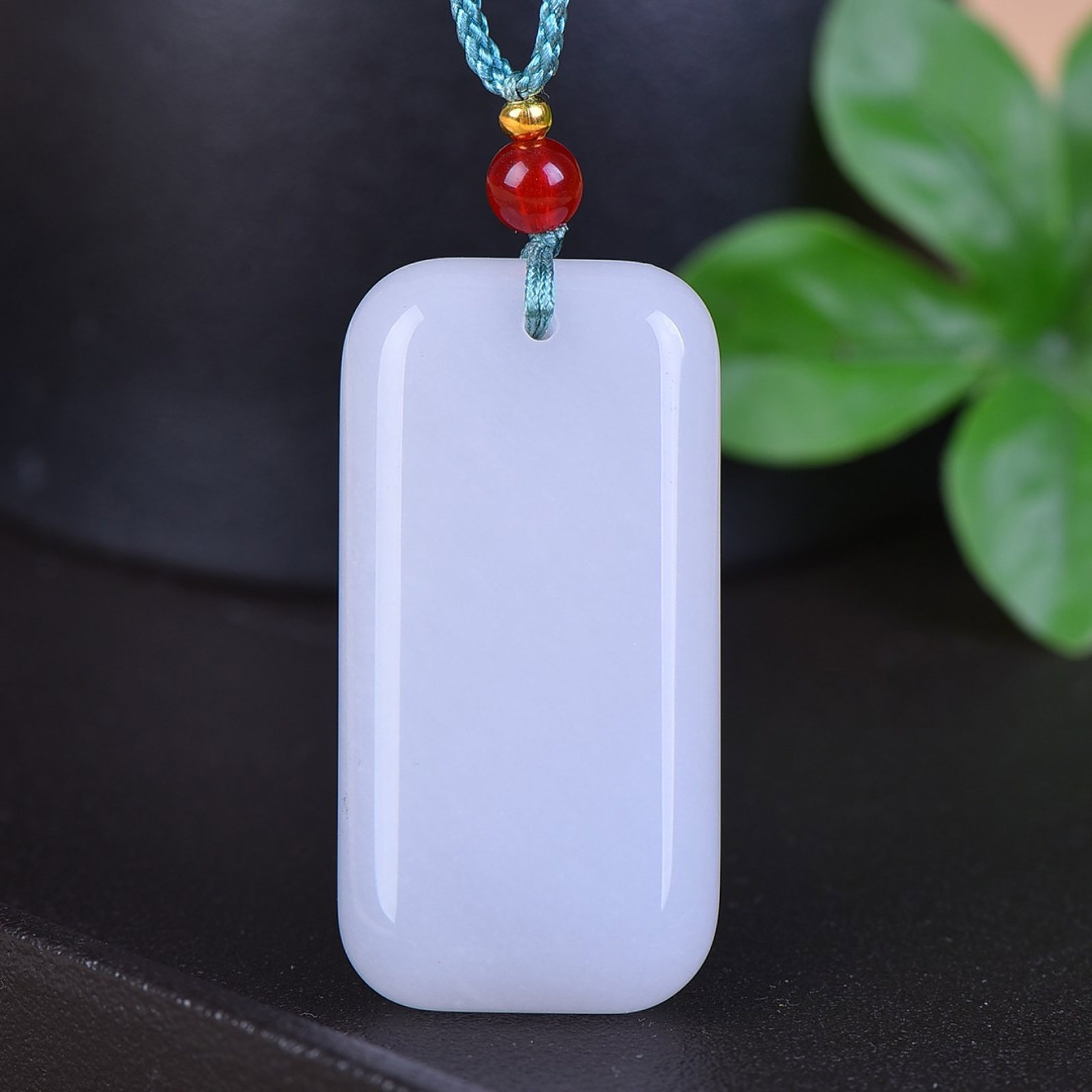 An Exquisite White Jade Landscape Pattern Pendant - 5