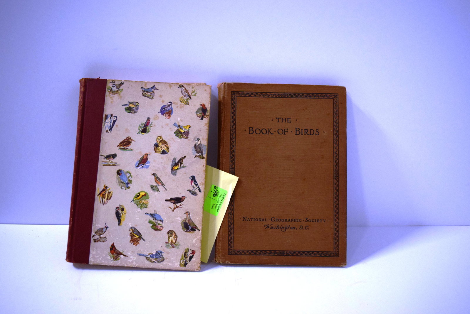 Two Ornithology Texts: The Book of Birds National: Two Ornithology Texts: The Book of Birds National Geographic Society by Henry W. Henshaw with 250 color paintings 1918, spine breaking & American Birds in Color by Hal. A Harrison within 192 photograp