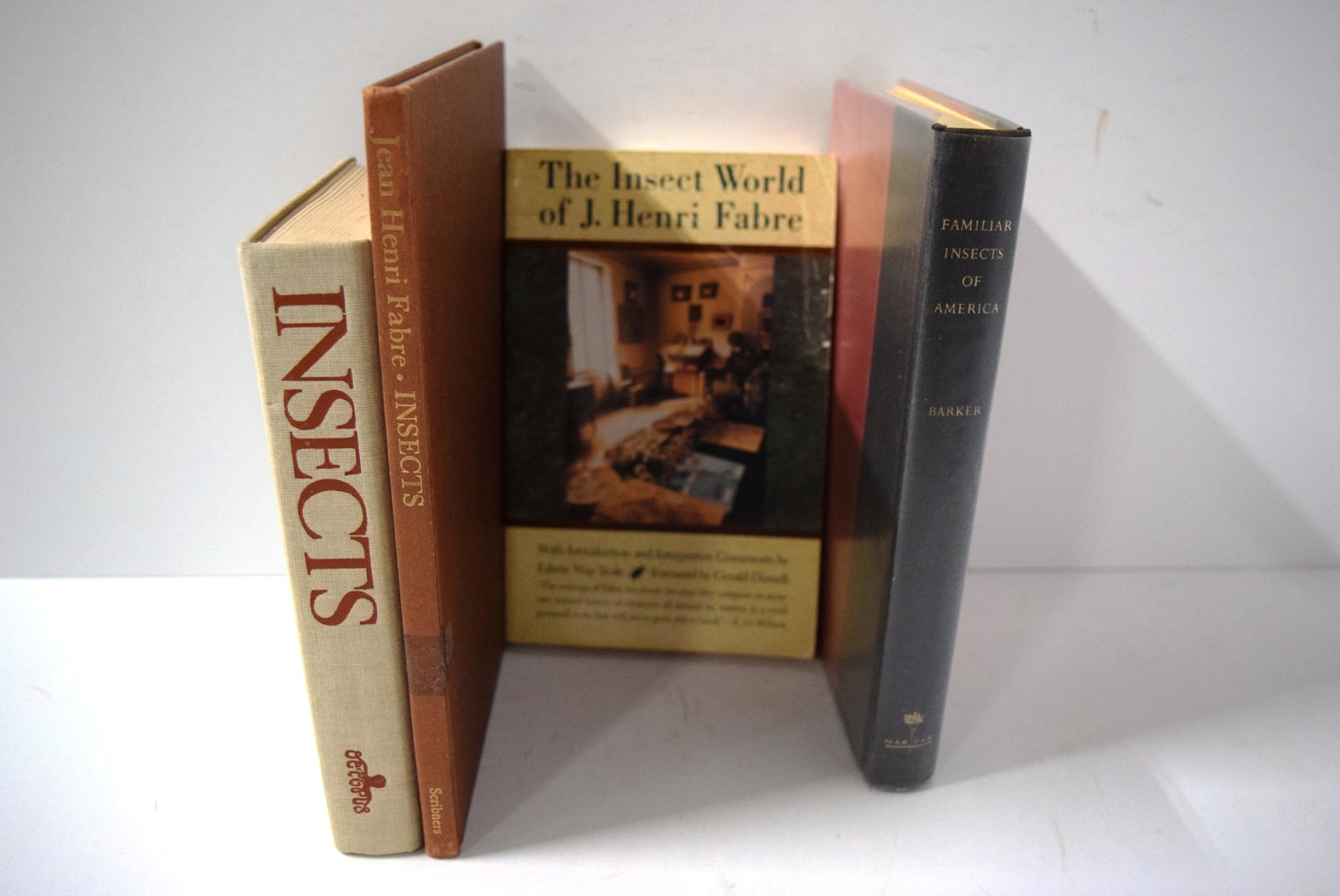 The Insect World of J. Henri Fabre by Edwin Way Teale,: The Insect World of J. Henri Fabre by Edwin Way Teale, A Field Guide in Colour to Insects by Dr. Jiri Zahradnik, Familiar Insects of America by Will Barker & Nature Classics - Insects by Jena Henri Fa