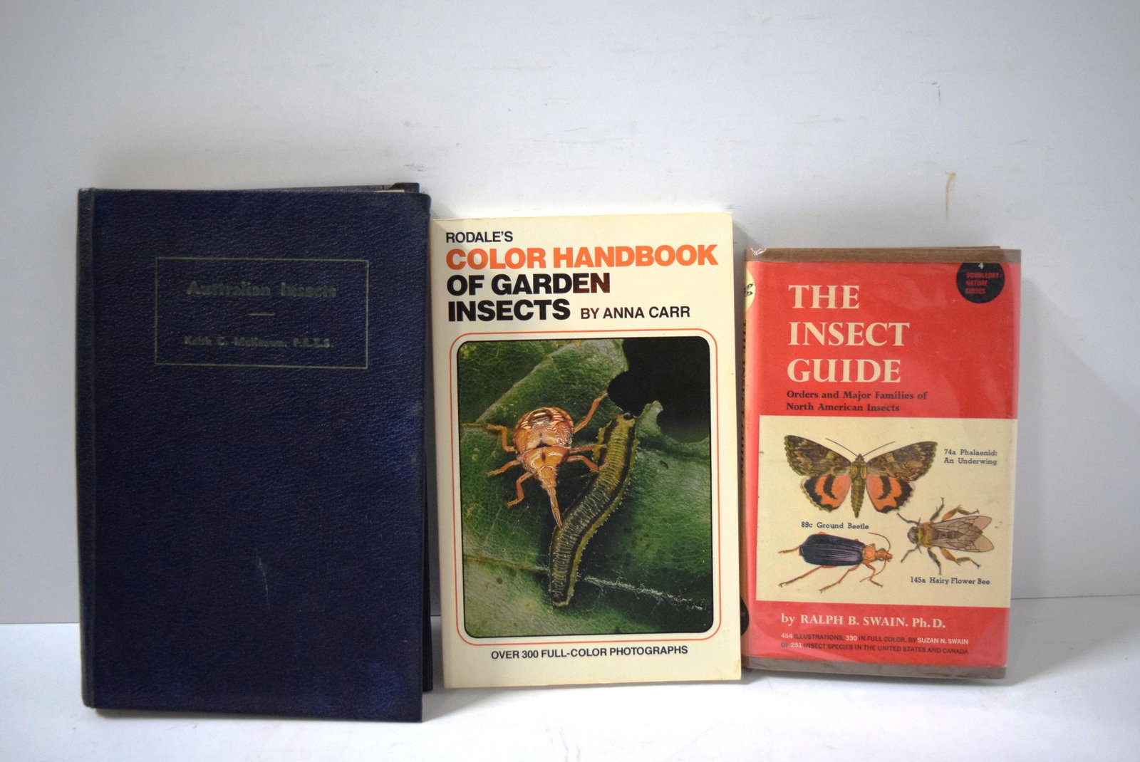 Australian Insects by Keith C. McKeown 1944, The Insect: Australian Insects by Keith C. McKeown 1944, The Insect Guide by Ralph B. Swain, PhD, & Rodale's Color Handbook of Garden Insects by Anna Carr
