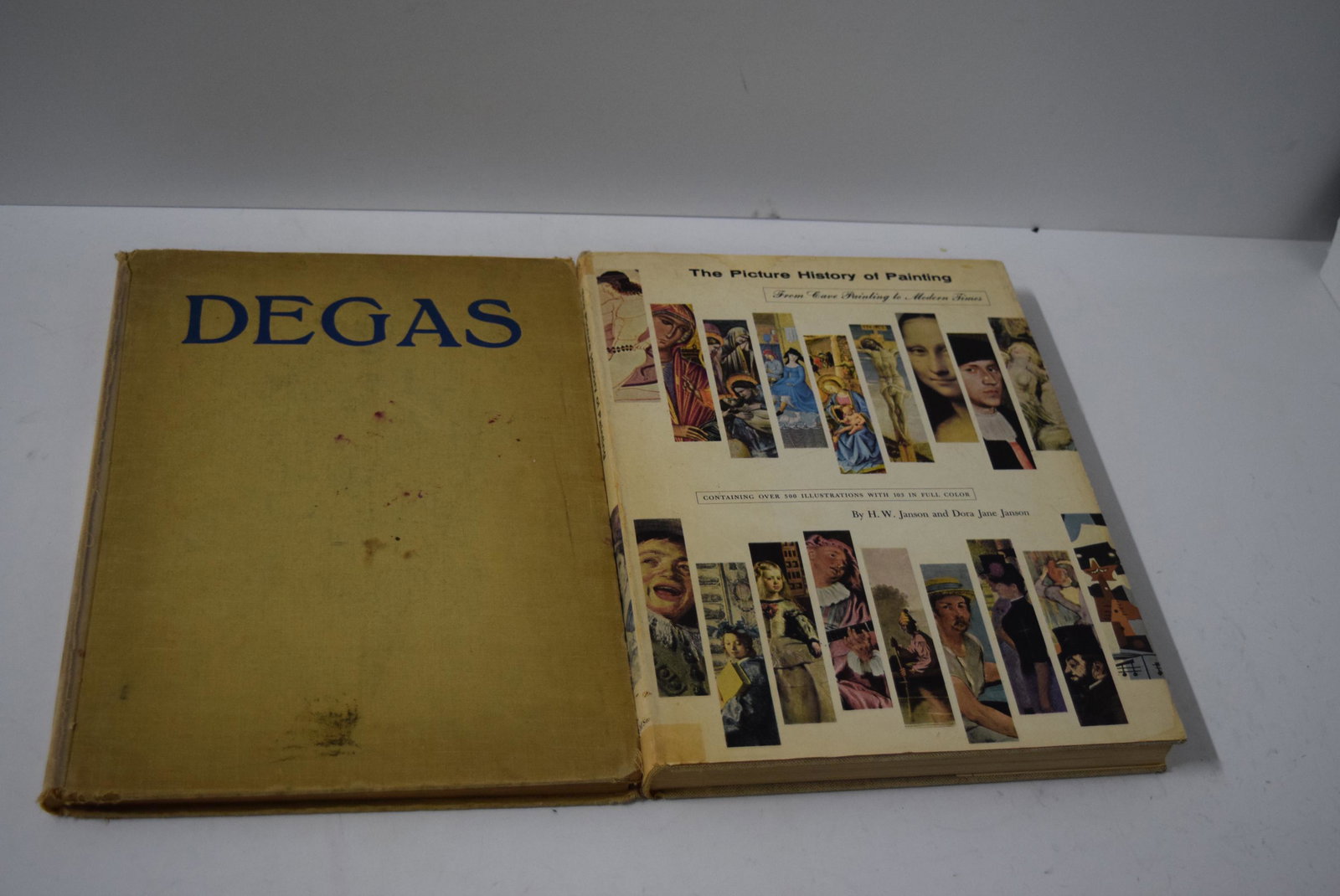 Degas by Camille Mauclair 1941 (some wear to spine) &: Degas by Camille Mauclair 1941 (some wear to spine) & The Picture History of Painting by H.W. Janson &Dora Jane Janson 1957