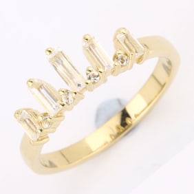 0.54 Carat Genuine White Topaz .925 Sterling Silver Ring