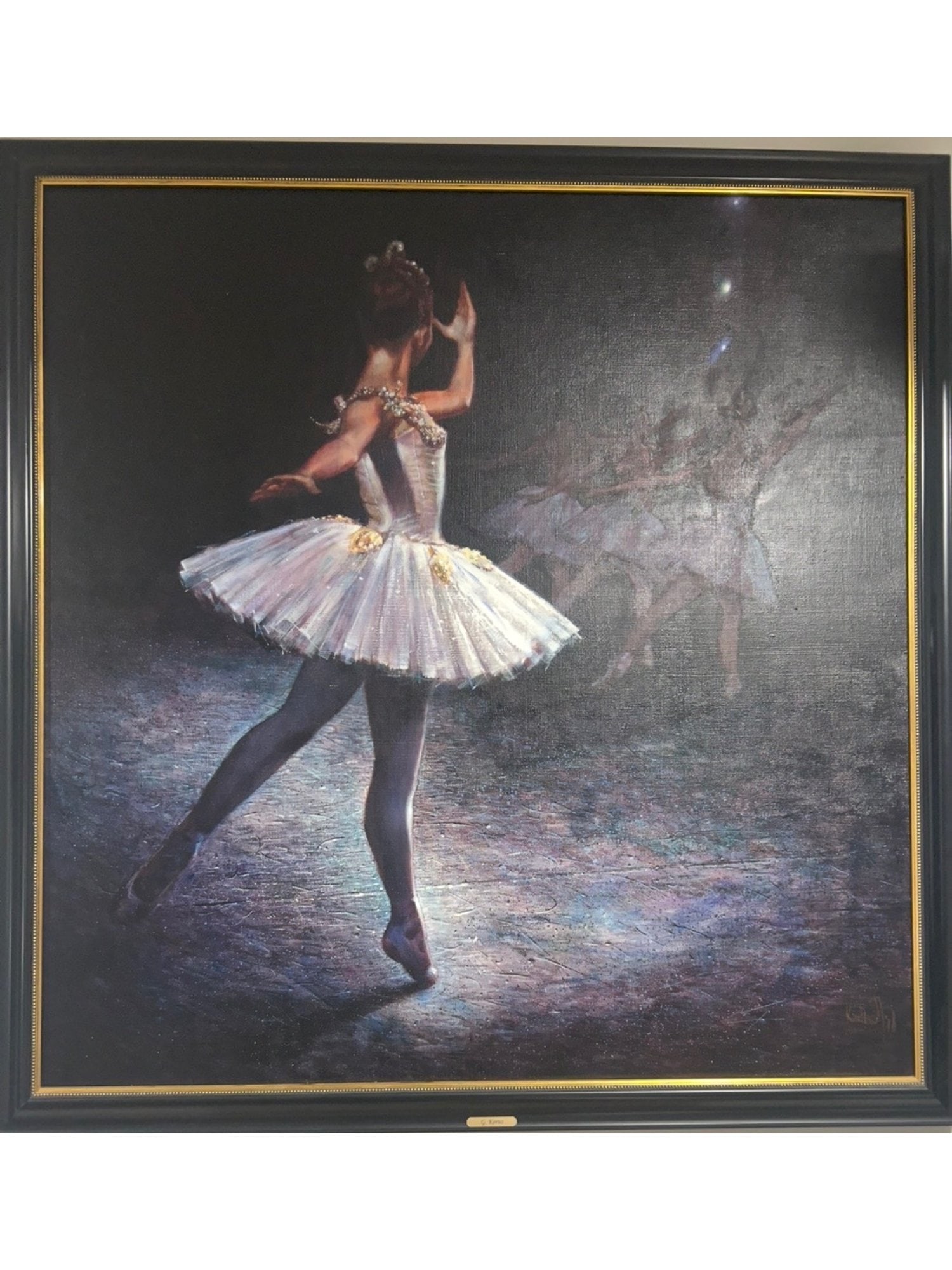 GUNTER KORUS BALLERINA OIL ON CANVAS PAINTING, 1978 (1 of 9)