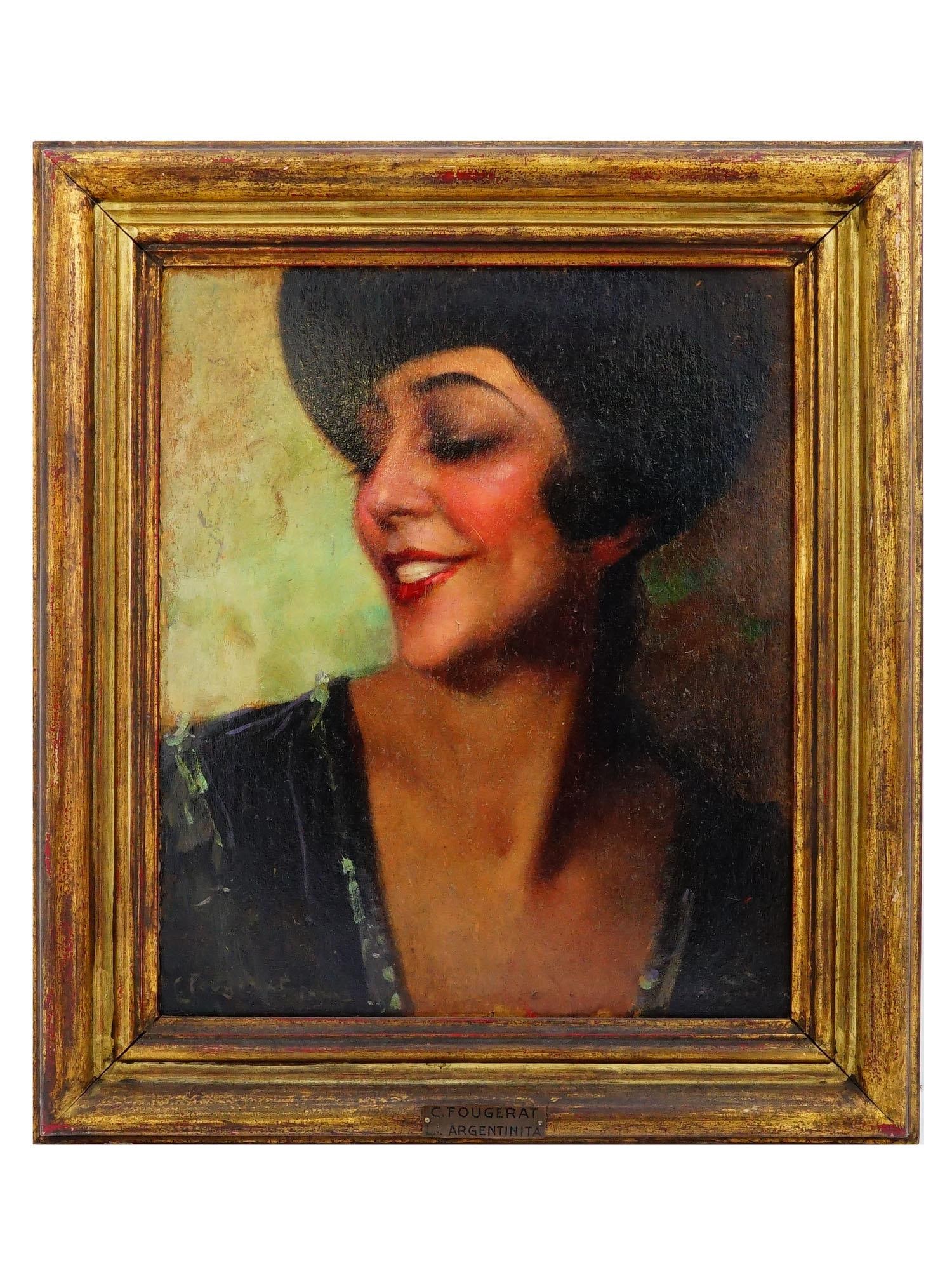 EMANUEL FOUGERAT FEMALE PORTRAIT PAINTING LA ARGENTINITA (1 of 6)