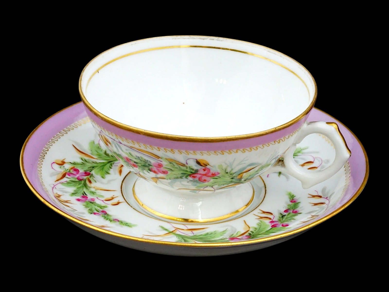KORNILOV BROTHERS IMPERIAL RUSSIAN PORCELAIN CUP & SAUCER (1 of 12)