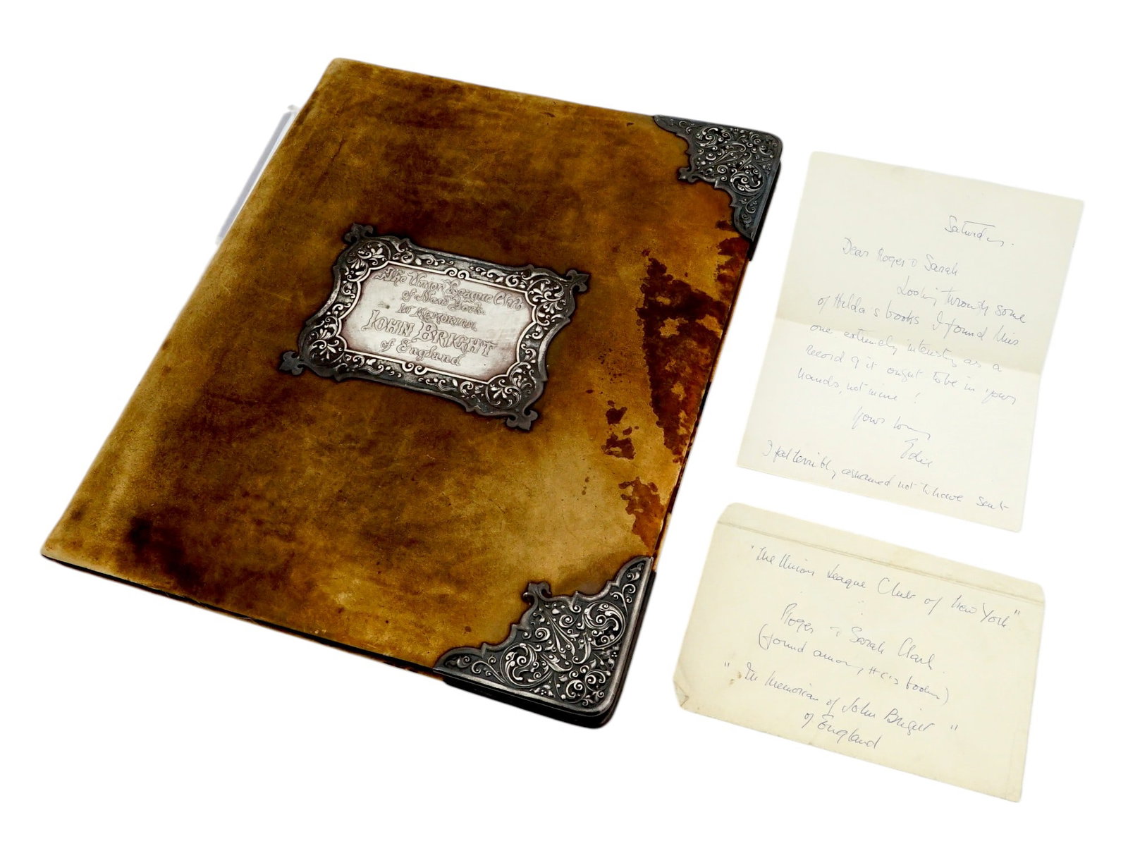 1889 NY UNION LEAGUE CLUB JOHN BRIGHT MEMORIAL ALBUM (1 of 20)