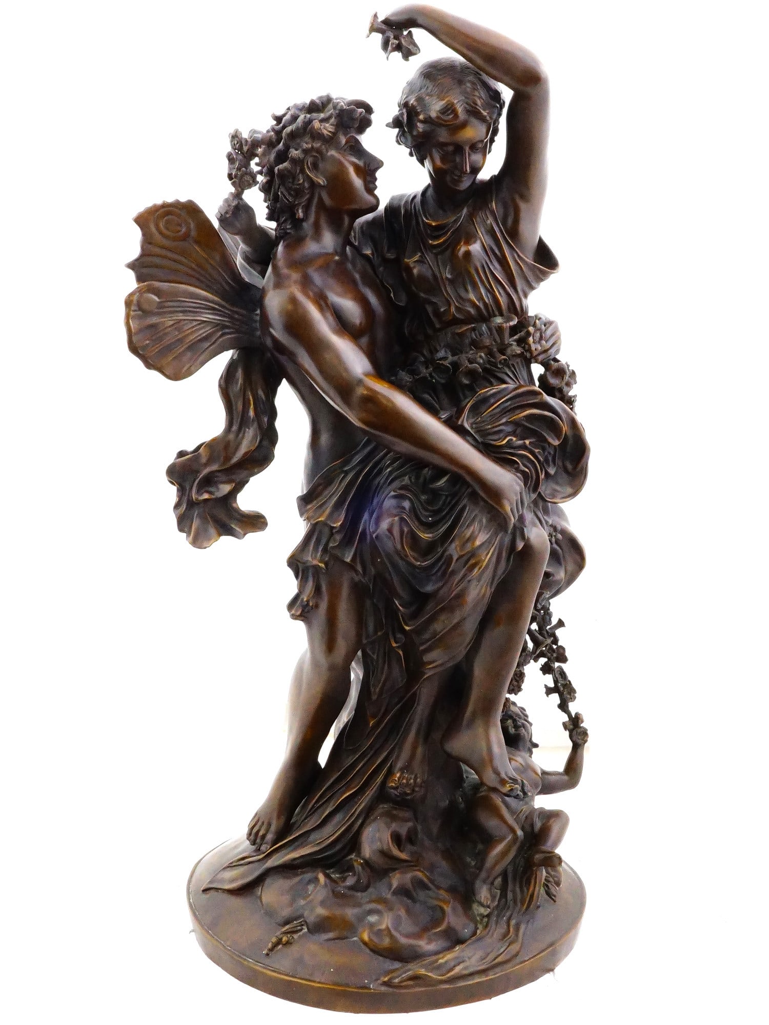 MATHURIN MOREAU FRENCH NEOCLASSICAL BRONZE SCULPTURE (1 of 7)