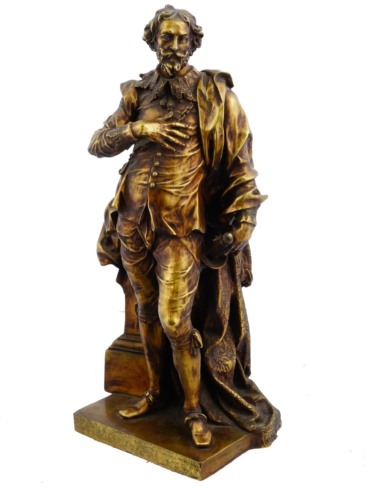 AFTER JOHN MICHAEL RYSBRACK BRONZE SCULPTURE OF RUBENS (1 of 8)