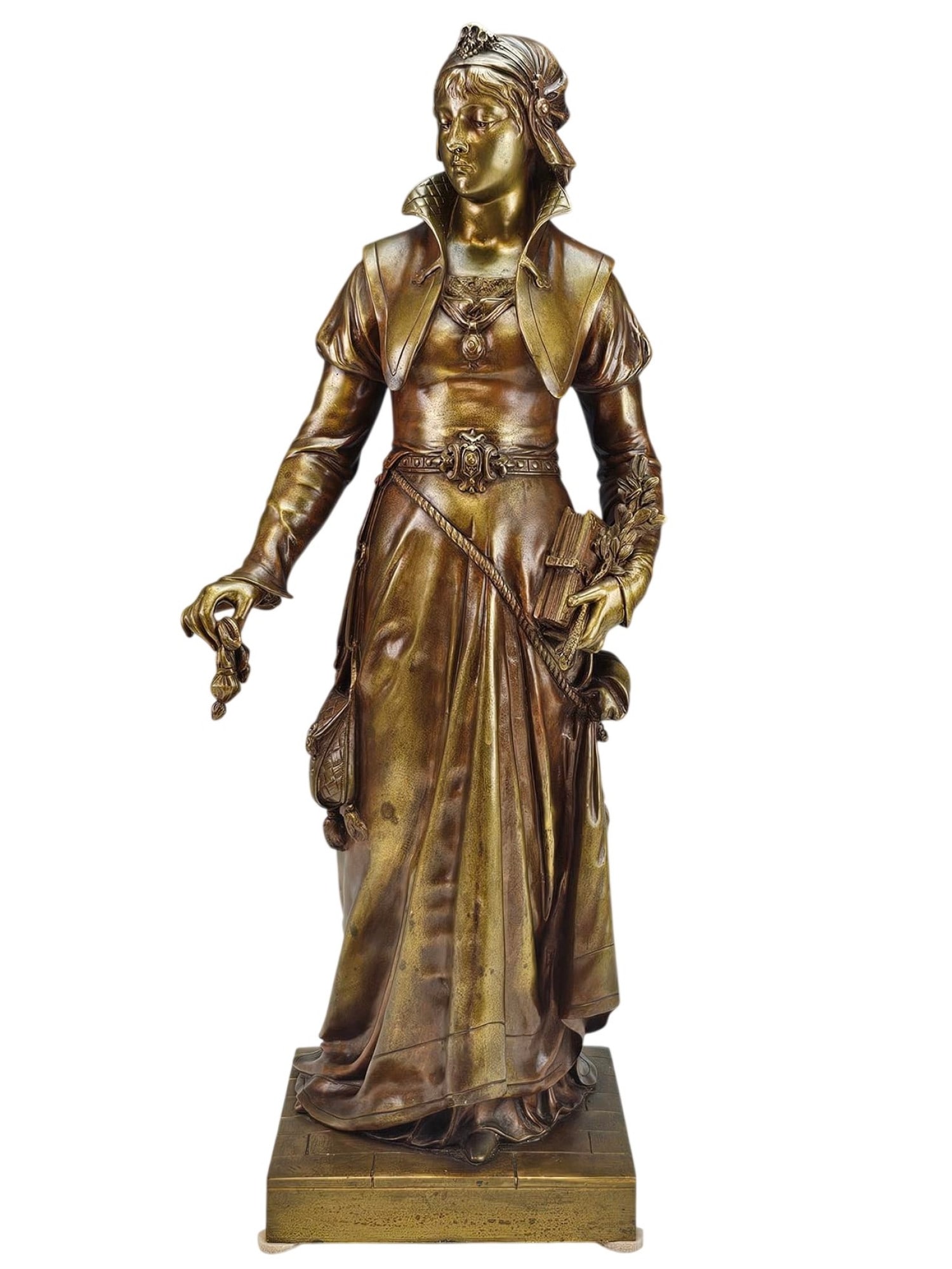 JEAN-LOUIS GREGOIRE FRENCH BRONZE FEMALE FIGURINE (1 of 7)