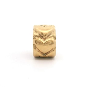 Pandora 14k Yellow Gold Heart Clip Charm 750243 Retired