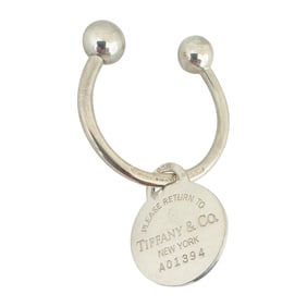 Please Return To Tiffany New York Sterling Silver Key Ring Holder