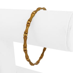 18k Yellow Gold Light Vintage Bamboo Flex Twist C