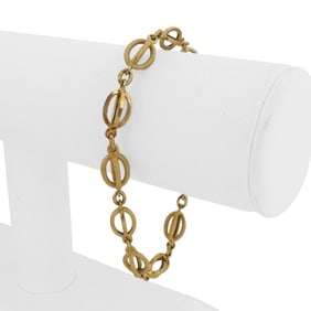 18k Yellow Gold UnoAErre Ladies Vintage Fancy Lin