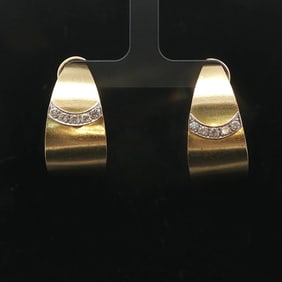 18k Yellow Gold and 0.54cttw Diamond Heavy Vintag