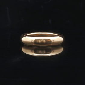 Tiffany & Co. 18k Yellow Gold Solid Domed Band Ri