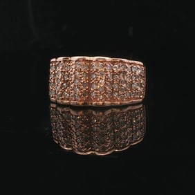 14k Rose Gold and 1.5cttw Diamond Vintage Ladies