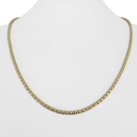 14k Yellow and White Gold Sparkling Ice Barrel Li