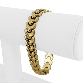 14k Yellow Gold Ladies Polished Fancy Link Bracel