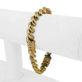 14k Yellow Gold Ladies San Marco Station Link Bra