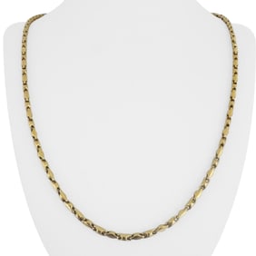 18k Yellow Gold Vintage Polished Fancy Bar Link N