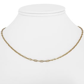 18k Yellow Gold Thin Vintage Gucci Link Chain Nec