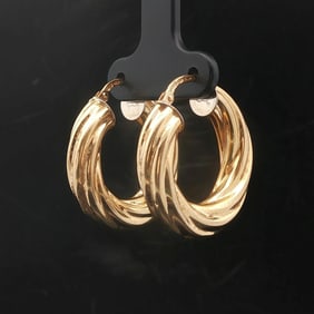 18k Yellow Gold Vinage Ladies UnoAErre Spiral Twi