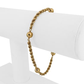 19k Portuguese Yellow Gold Vintage Ball Station R