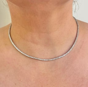 Brand New 6cttw Natural Diamond Tennis Necklace i
