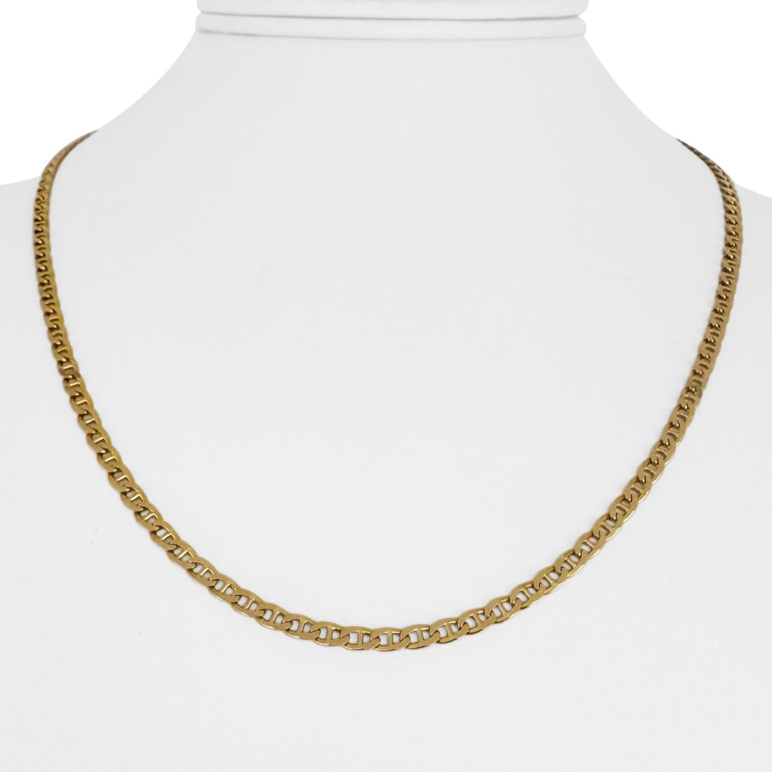 14k Yellow Gold 8.3g Solid Flat 3mm Gucci Link Ch (1 of 7)