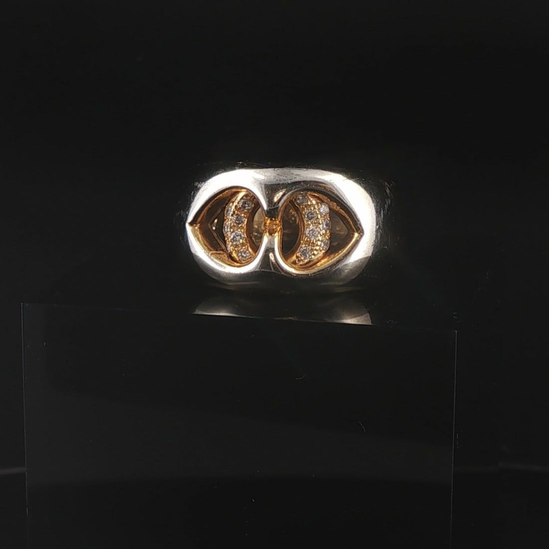 14k Yellow Gold and 0.15cttw Diamond Fancy Band Ring Size 9: Condition: Excellent Condition, Professionally Cleaned Metal: 14k Gold (Marked, and Professionally Tested) Weight: 9.5g Diamonds: 0.15cttw Pave Set Round Cut Natural Diamonds Width: 13mm at face, 6mm 