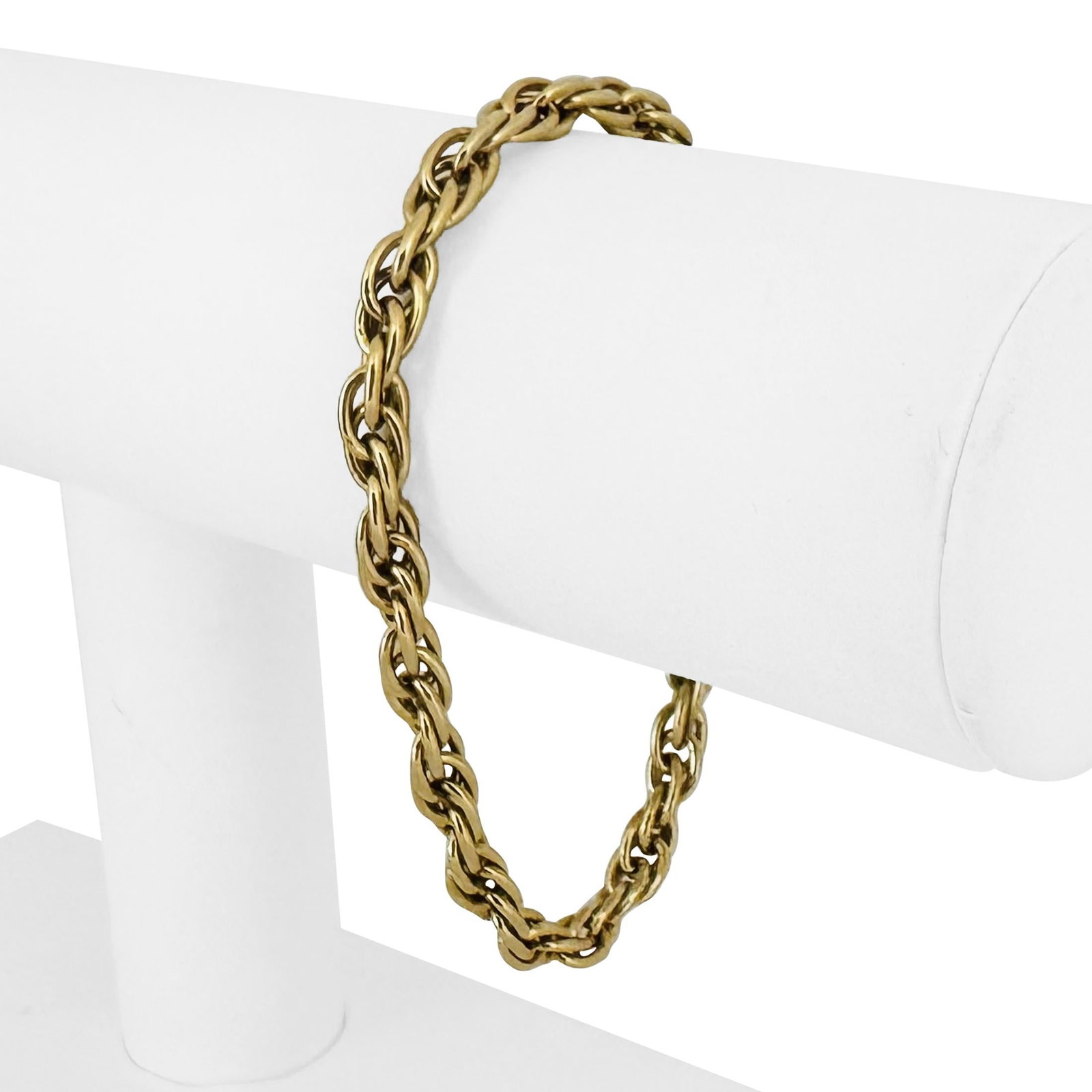 18k Yellow Gold Ladies Fancy Link Bracelet Italy 7.5": Condition: Excellent Condition, Professionally Cleaned Metal: 18k Gold (Marked, and Professionally Tested) Weight: 7.5g Length: 7.5 Inches Width: 5.5mm Closure: Lobster Claw Markings: "750" "* 544 AR"