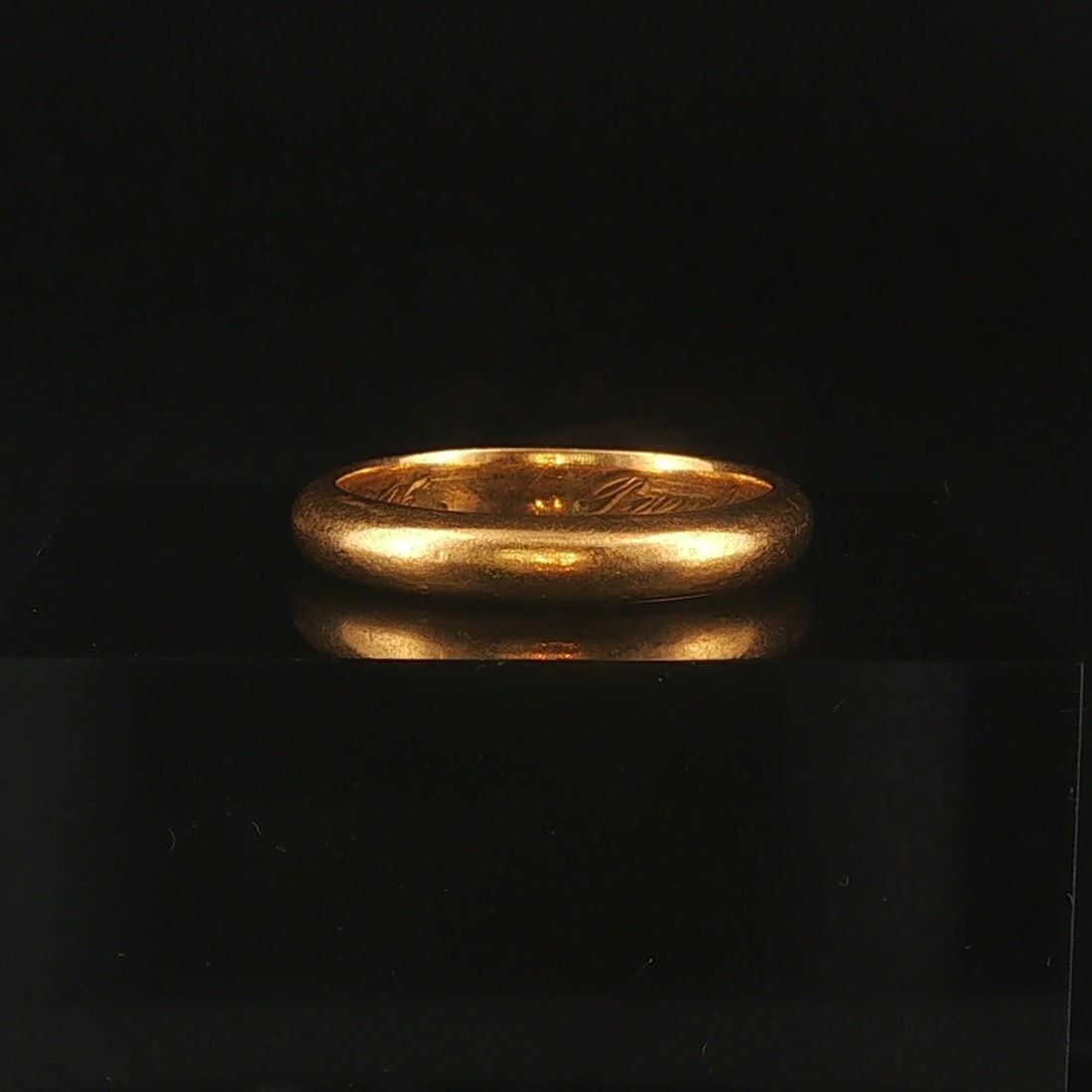 Antique 22k Yellow Gold Solid Band Ring Size 7.5 (1 of 7)