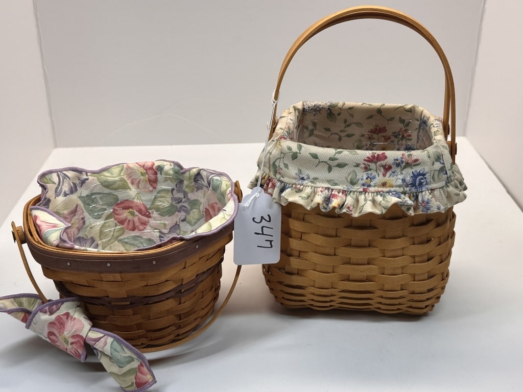 2 LONGABERGER BASKETS: .