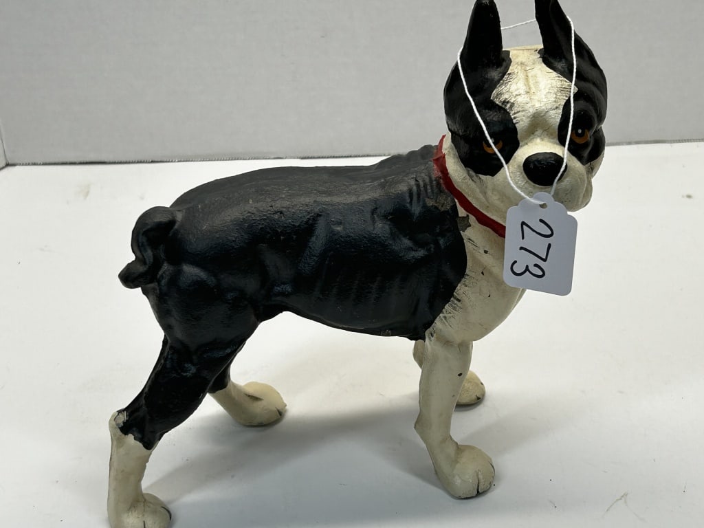 CAST IRON BOSTON TERRIOR LARGE: CAST IRON BOSTON TERRIOR LARGE