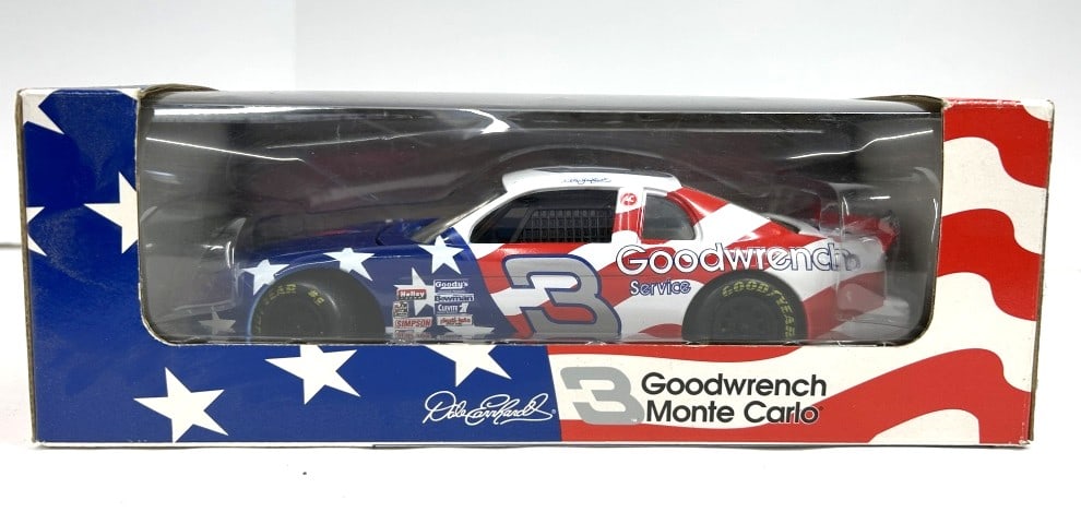DALE EARNHARDT OLYMPICS: NOS DALE EARNHARDT #3 OLYMPIC GAMES GOODWRENCH REVEL 1996 DIE-CAST 1:24 SCALE ORIGINAL BOX