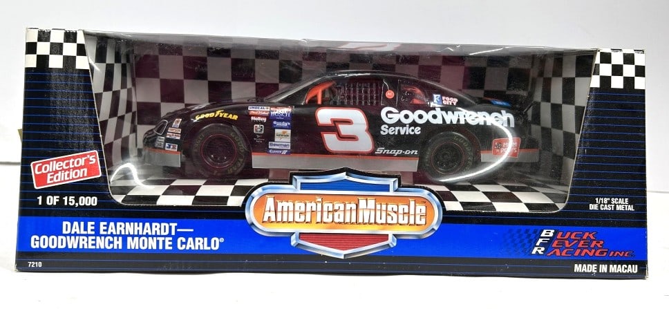 DALE EARNHARDT AMERICAN MUSCLE: NOS DALE EARNHARDT GOODWRENCH MONTE CARLO1 OF15,000 1:18 SCALE DIE-CAST ORIGINAL BOX