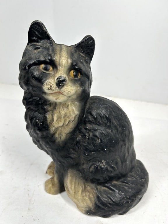 CAST IRON CAT DOORSTOP: CAST IRON CAT DOORSTOP