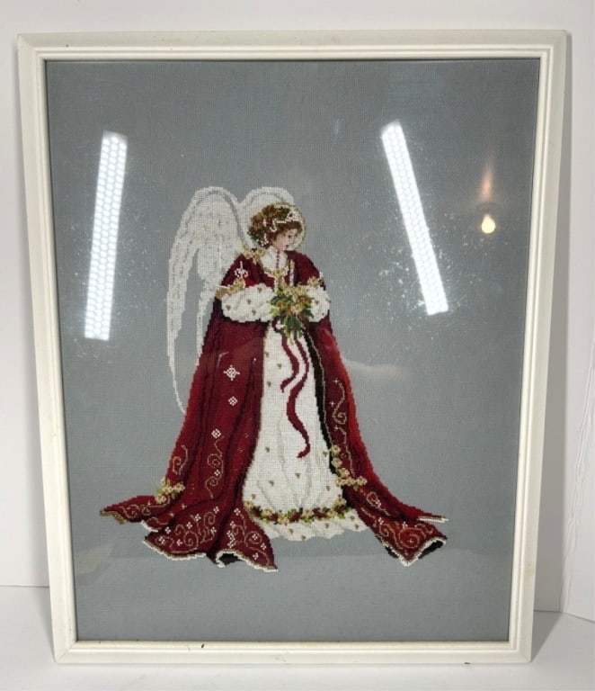 CROSS STITCHED ANGEL: CROSS STITCHED ANGEL