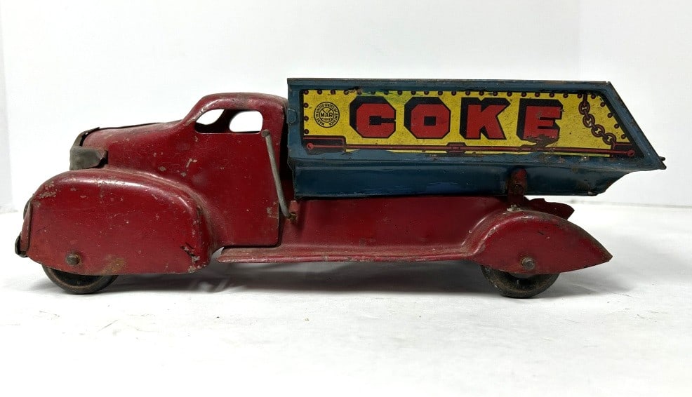 VINTAGE MARX LITHO COKE COAL DUMP TRUCK (1 of 4)