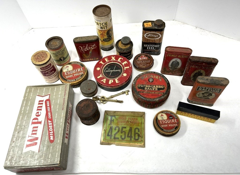 VTG ADVERTISING TINS (1 of 9)