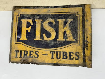 DS FISK TIRES FLANGED HD SIGN: 25X20.5