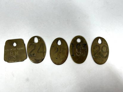 VTG FAIRY COW TAGS: BROWN