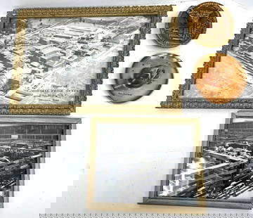 (2) VTG STOCKYARD PHOTOS: CHICAGO STOCKYARD ADVERTISING PIECES