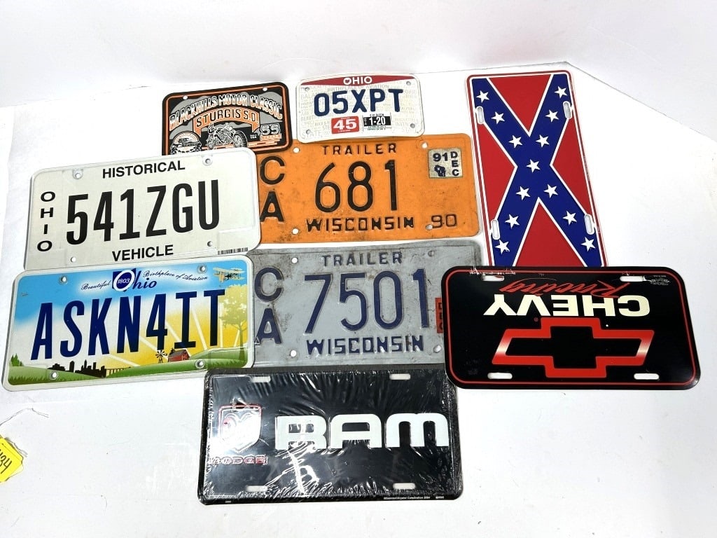 VARIOUS LICENSE PLATES: ALL ONE MONEY