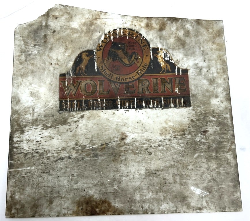 WOLVERINE GLASS ADV PIECE: WOLVERINE BOOTS