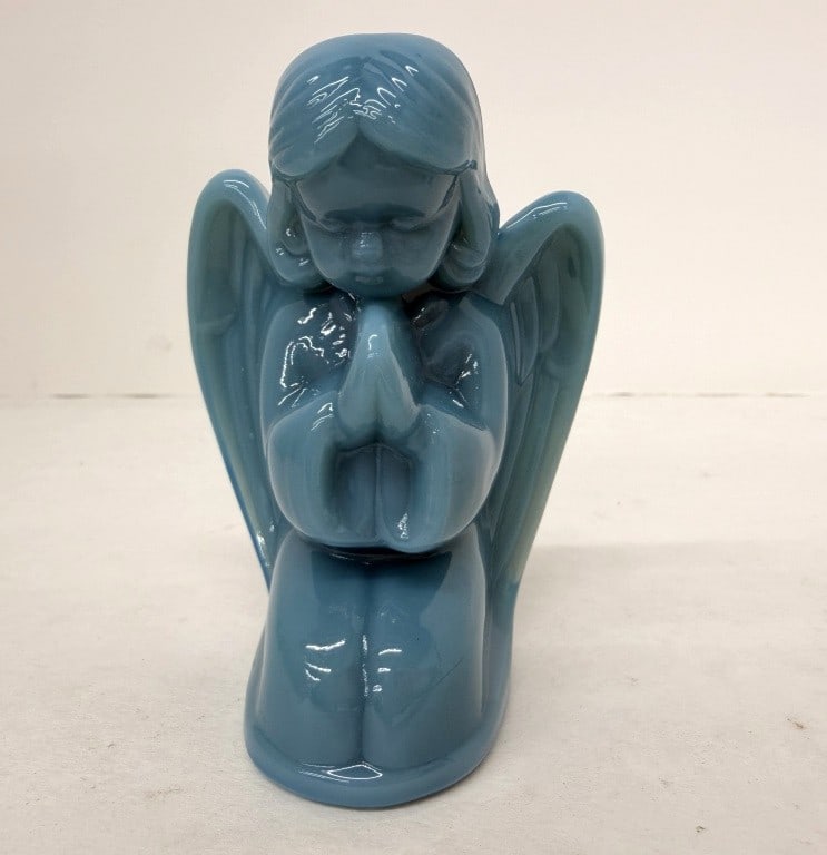 MOSSER PRAYING ANGEL: GEORGIA BLUE 2.5" d x 3.5" - 7 oz.