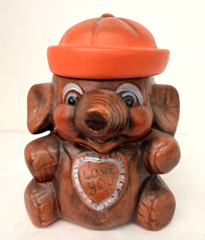 VTG ELEPHANT COOKIE JAR (1 of 2)