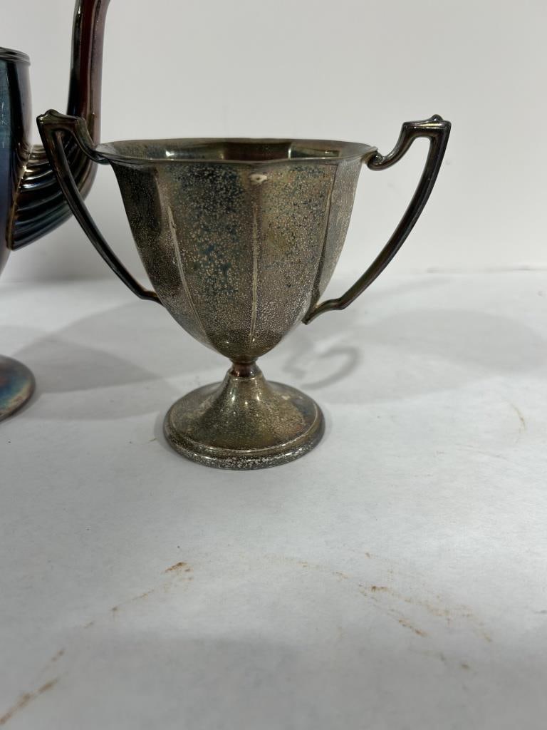 SILVER PLATED TEA POT - 3